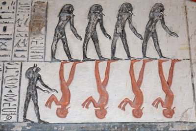 Hieroglyf, Ramses IX:s grav, Luxor av Egyptian Egyptian
