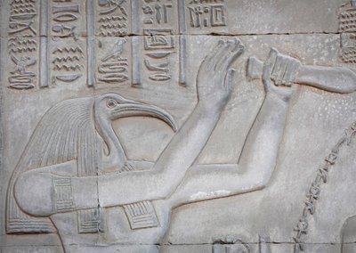 Thot, Kom Ombo-templet (relief) av Egyptian Egyptian