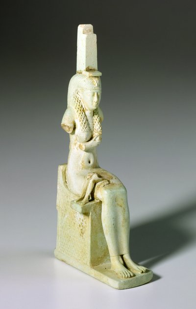Amulett av Isis och Horus, 305-30 f.Kr. (fajans) av Egyptian Ptolemaic Period