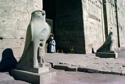 Ingång till Horus tempel av Egyptian Ptolemaic Period