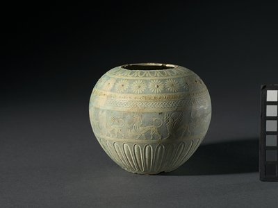 Med Rahina Ware Vessel, 200-100 f.Kr av Egyptian Ptolemaic Period