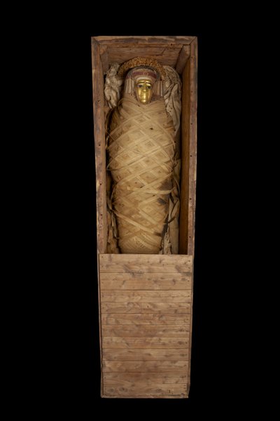 Mamma i kista, från Hawara av Egyptian Ptolemaic Period