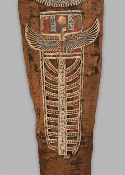 Mumie av Nesmin (detalj), 200-30 f.Kr av Egyptian Ptolemaic Period