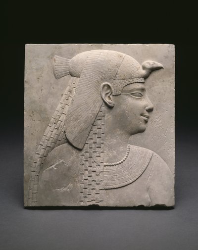 Reliefplakett föreställande en drottning eller gudinna, ptolemaisk period av Egyptian Ptolemaic Period