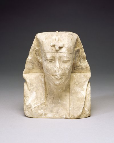 Skulptörsmodell av en kung, möjligen Ptolemaios I eller II (kalksten) av Egyptian Ptolemaic Period