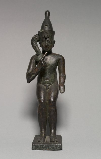 Statyett av Harpokrates, 304-30 f.Kr av Egyptian Ptolemaic Period