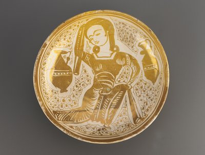 Skål, Fatimid Dynasty (keramik) av Egyptian School