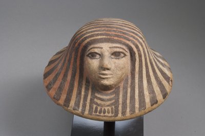 Canopic burklock, New Kingdom (terrakotta) av Egyptian School
