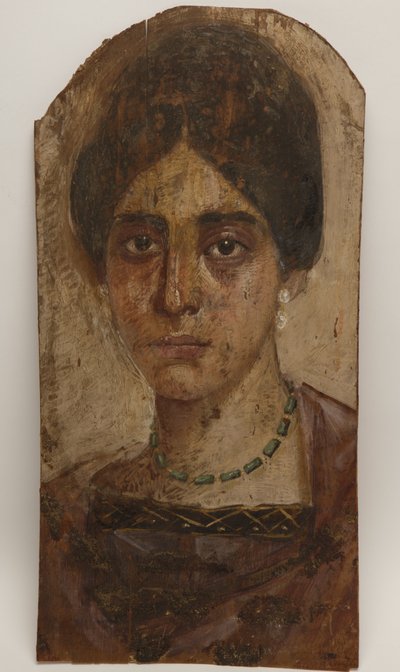 Mumieporträtt, ca 136-160 (färg på trä) av Egyptian School
