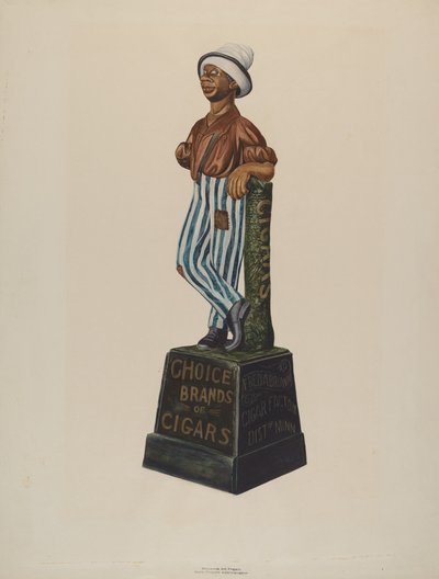 Cigarraffärsfigur av Einar Heiberg