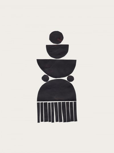 Abstrakt geometriskt totem av Ejaaz Haniff