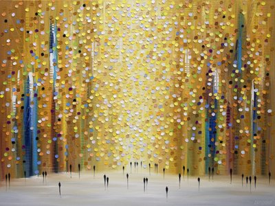 Golden City Path av Ekaterina Ermilkina