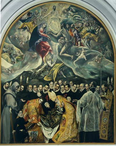 Das Begräbnis des Grafen von Orgaz von El (1541-1614) Greco
