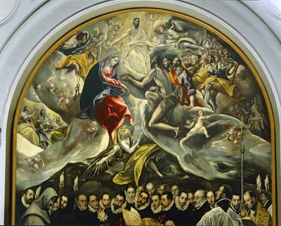 Das Begräbnis des Grafen von Orgaz von El (1541-1614) Greco