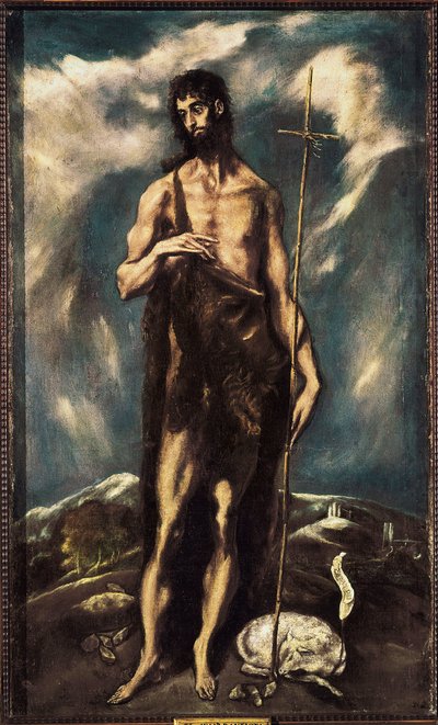 Johannes Döparen, ca. 1600-05 (olja på duk) av El Greco