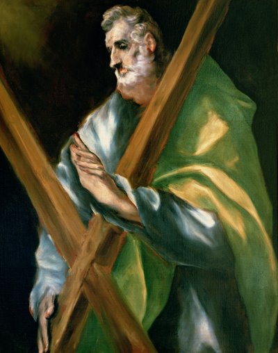 St. Andrew (olja på duk) av El Greco