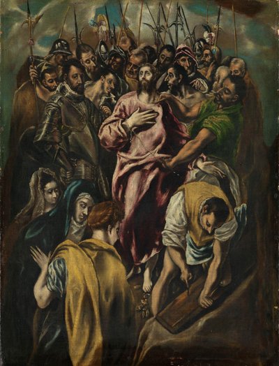 The Disrobing of Christ, c.1600 (olja på duk) av El Greco