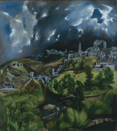 Utsikt över Toledo, ca 1597-99 (olja på duk) av El Greco