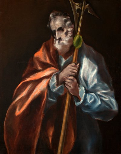 Spanska: San Judas Tadeo Aposteln St Thaddeus (Jude) av El Greco