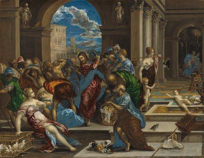 Kristus renar templet av El Greco