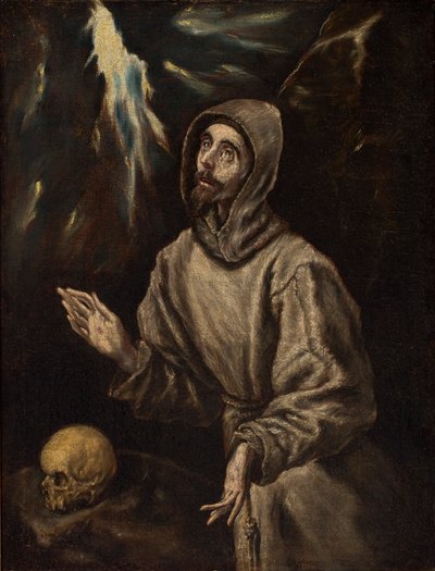 Extas när Sankt Franciskus tar emot stigmata av El Greco