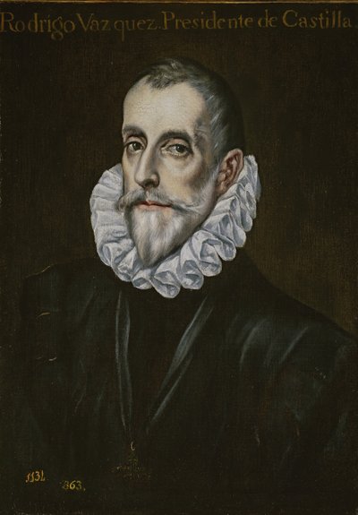Porträtt av Rodrigo Vázquez de Arce, första tredjedelen av 1600-talet. av El Greco