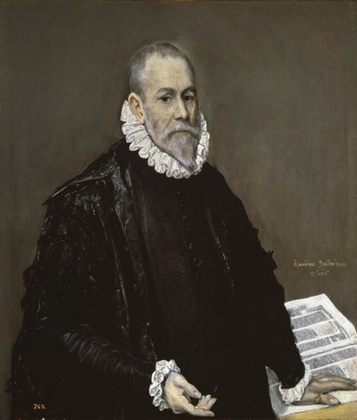 Porträtt av en läkare, 1582-1585 av El Greco