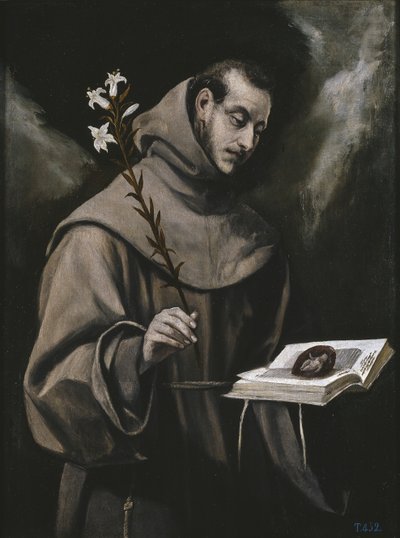 Sankt Antonius av Padua, ca. 1580 av El Greco