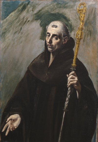 Sankt Benedikt av Nursia, 1577-1579 av El Greco