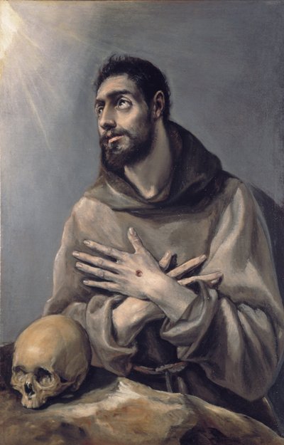 Sankt Franciskus i extas, ca. 1580 av El Greco