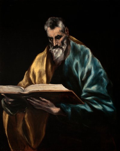 Spanska: Simón el Zelote Aposteln Sankt Simon av El Greco