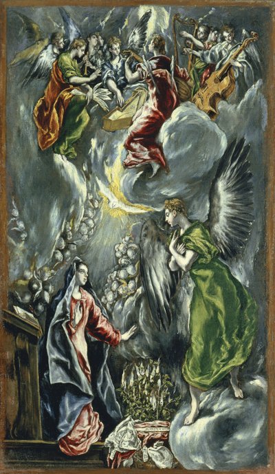 Bebådelsen, ca 1596-1600 av El Greco