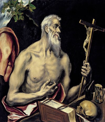Den ångerfulle helige Hieronymus av El Greco