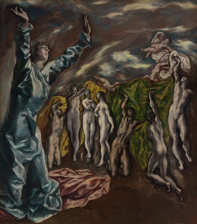 The Vision of Saint John, ca. 1608-14. av El Greco