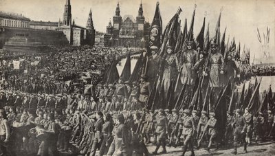 Illustration från USSR Builds Socialism, 1933. av Eliezer Markowich Lissitzky
