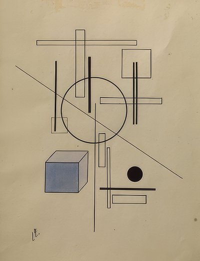Sammansättning. 1920 av Eliezer Markowich Lissitzky