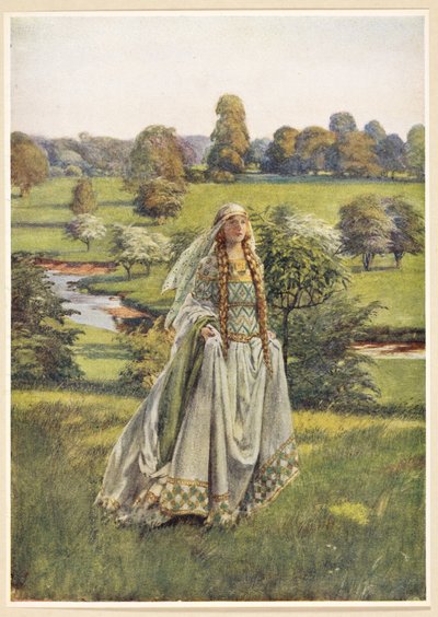 Guinevere, från "The Golden Book of Famous Women", av Eleanor Fortescue-Brickdale av Eleanor Fortescue Brickdale
