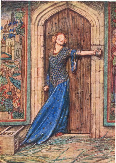 Kate Barless: The Kings Tragedy: Och ingen bar men min arm hade jag (litho) av Eleanor Fortescue Brickdale