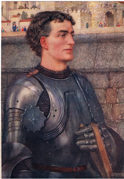 Lancelot, ca 1910 (lito i färg) av Eleanor Fortescue Brickdale