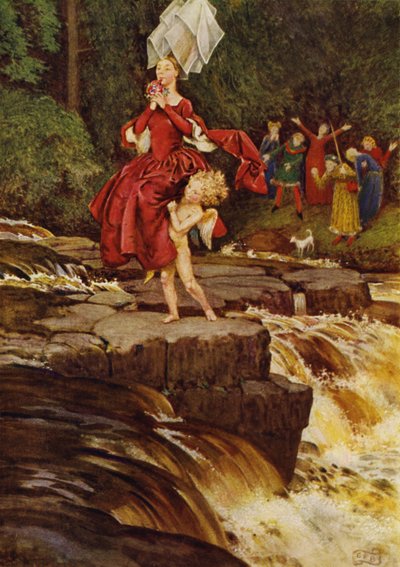 Kärlek kommer att ta reda på vägen (färg litho) av Eleanor Fortescue Brickdale