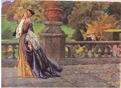 Drottning Catherine (litho) av Eleanor Fortescue Brickdale