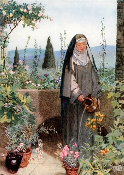 St Clare (färglitografi) av Eleanor Fortescue-Brickdale