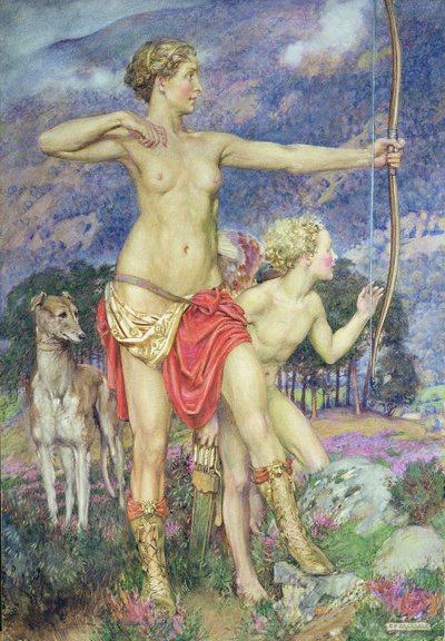 Pilen (akvarell på papper) av Eleanor Fortescue Brickdale