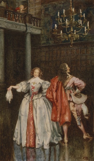 The Flight of the Duchess (färg litho) av Eleanor Fortescue Brickdale