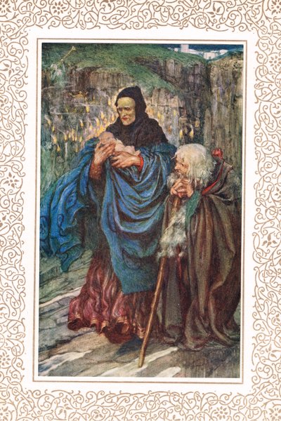 The Infant Arthur is found..., illustration från 