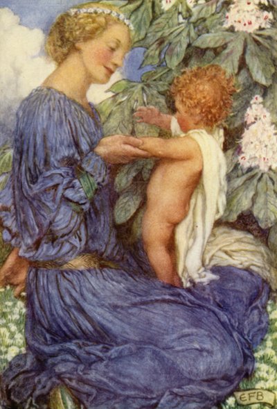 The Last Ride together (färg litho) av Eleanor Fortescue Brickdale