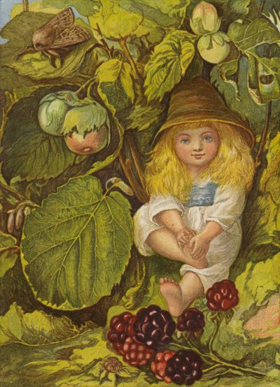 Nötbusken (färg litho) av Eleanor Fortescue Brickdale