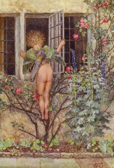 Med varje sak som vackra bin, min fru söta, uppstå, uppstå, uppstå! (färg litho) av Eleanor Fortescue Brickdale