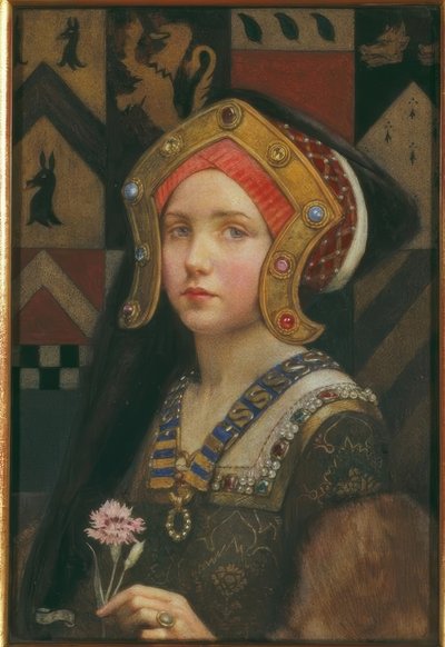 Chef för en Tudor Girl av Eleanor Fortescue Brickdale
