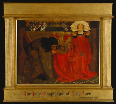"The Pale Complexion of True Love and the Red Glow of Scorn and Proud Disdain" från As You Like It av Eleanor Fortescue Brickdale